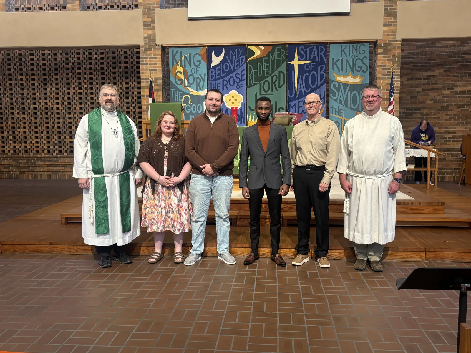 The three new members received at worship on Sunday, October 4.